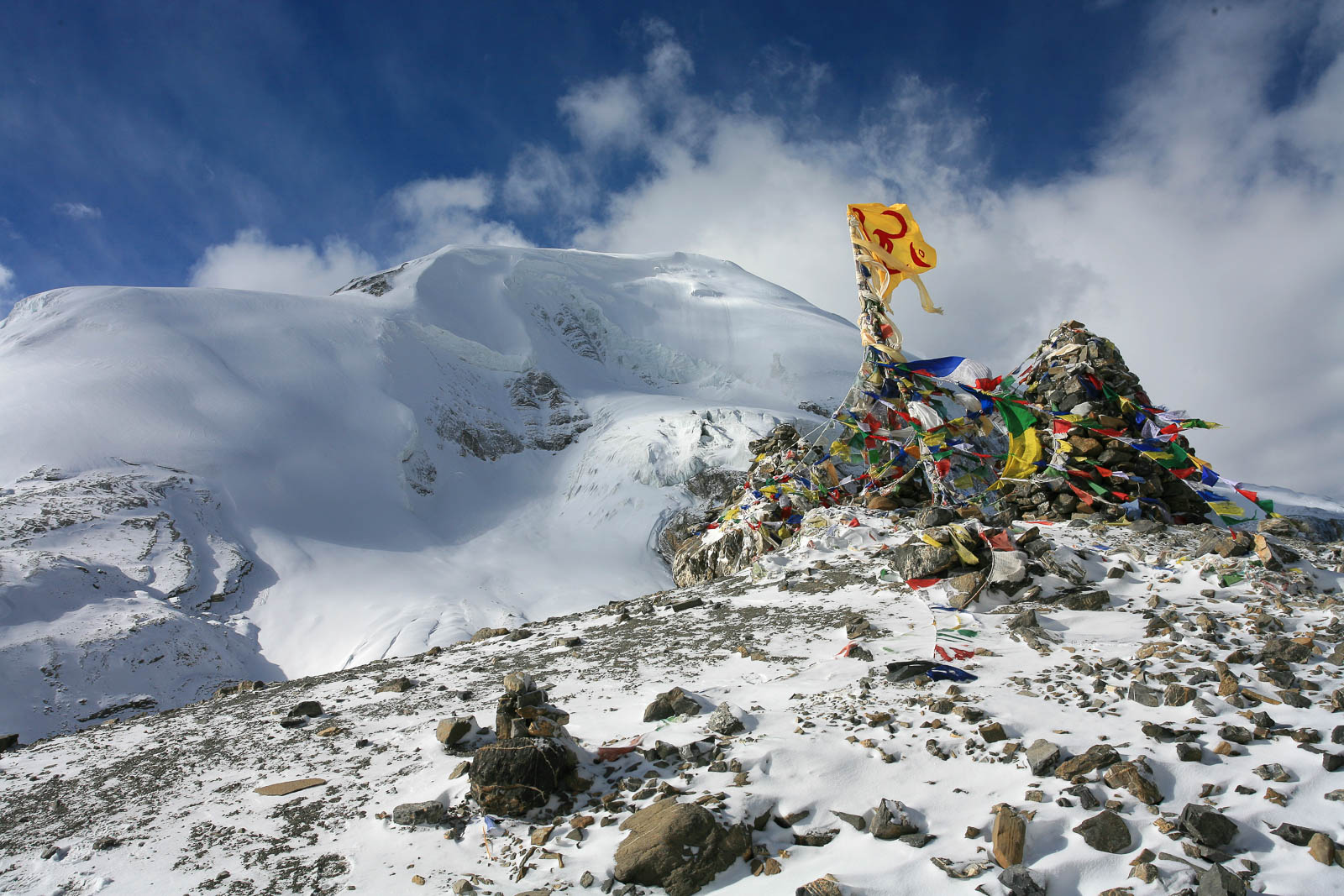 Thorong-La Pass, 5416 m, Yakawakang, 6482 m
